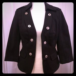 WHBM Black Three-quarter sleeve jacket